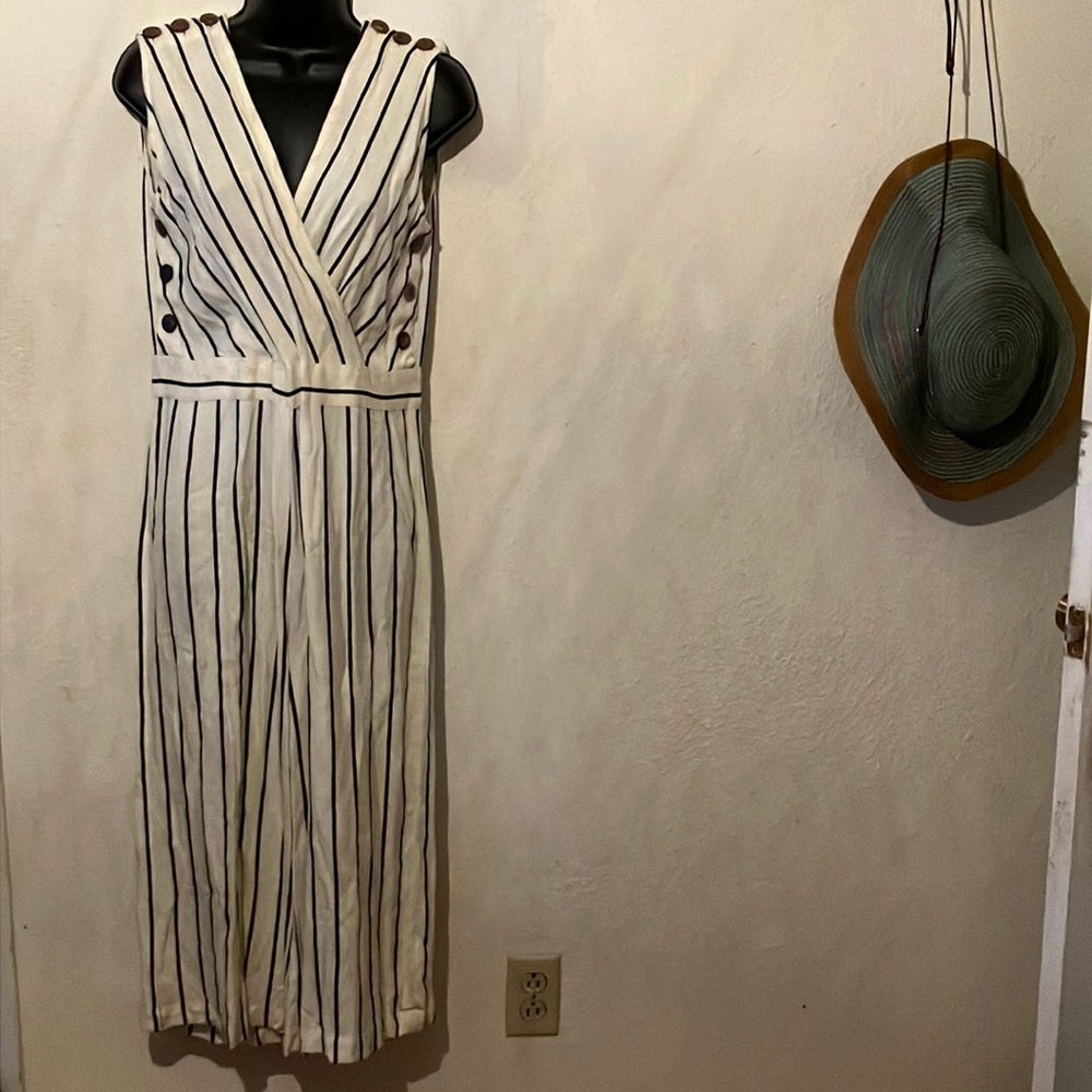Striped jumpsuit